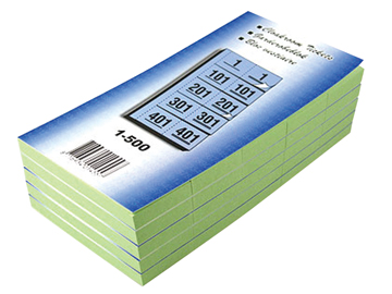 GARDEROBEBLOK 1-500 GROEN