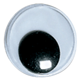 100 KNUTSELOOGJES ROND 12MM