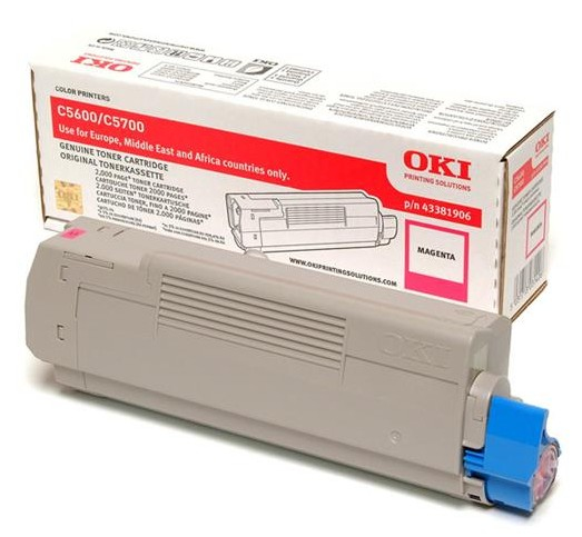 OKI C5600, C5700 tonercartridge magenta standard capacity 2.