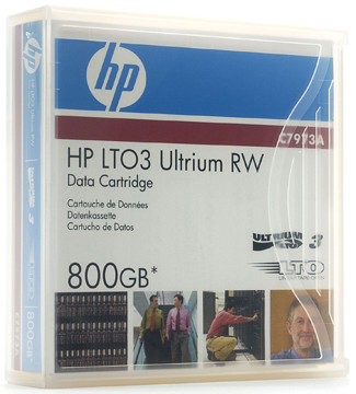 HPE LTO Ultrium 3 data cartridge 400 / 800GB 1-pack RW