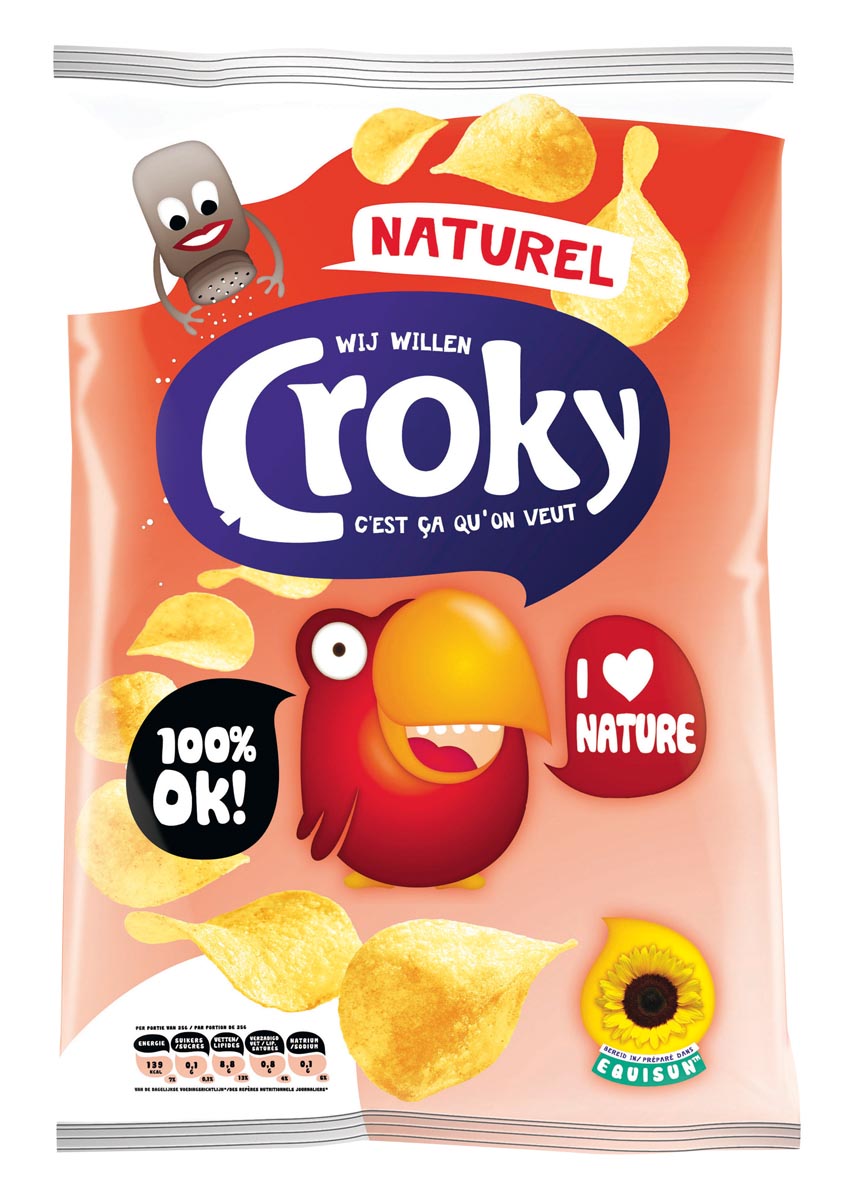 CROKY CHIPS NATUREL 100GR