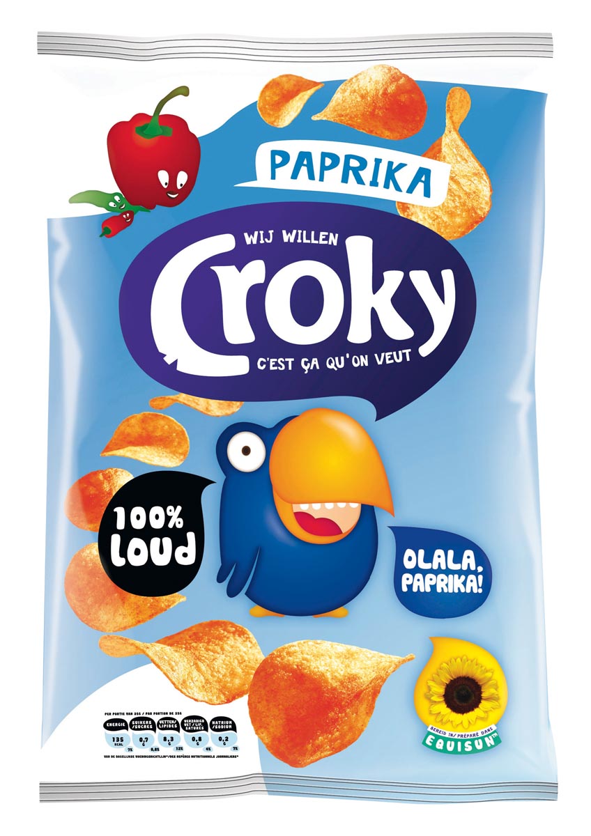 CROKY CHIPS PAPRIKA 100GR