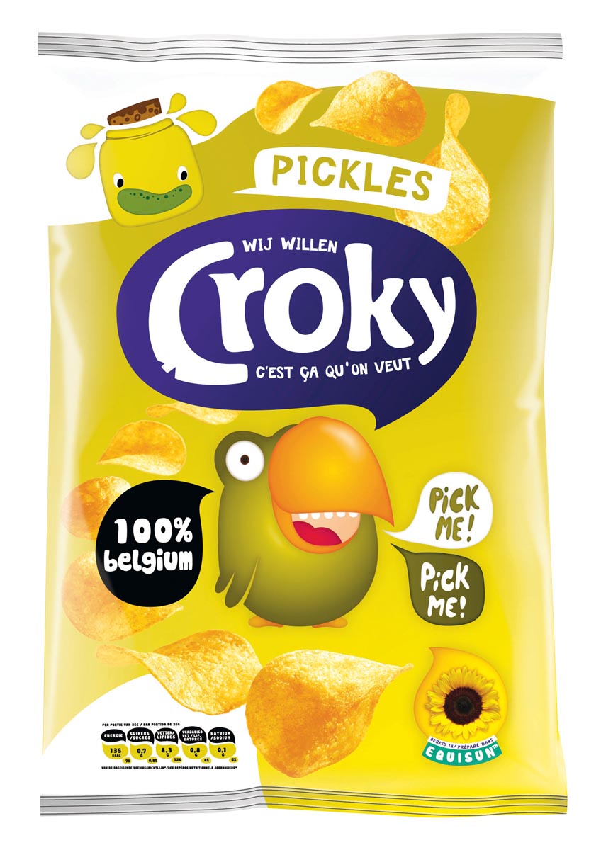 CROKY CHIPS PICKLES 100G
