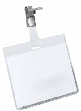 DURABLE BADGE MET CLIP 60X90