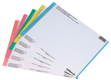 L'OBL HANGMAP ETIKET BLAUW 290MM per vel