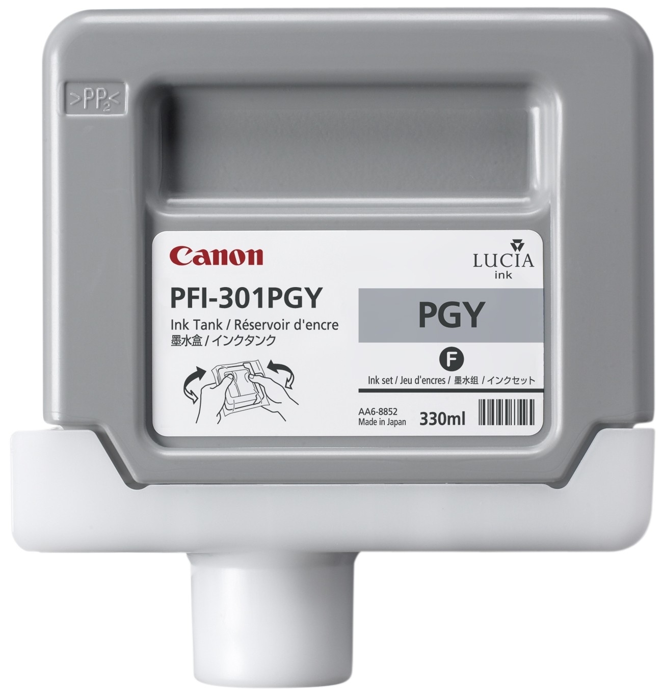 CANON PFI-301PGY inktcartridge pigment foto grijs standard c