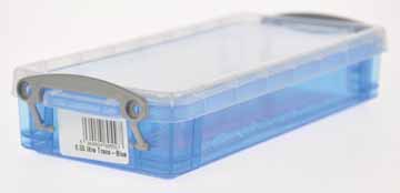 OPBERGDOOS 0,55L TRANSP. BLAUW