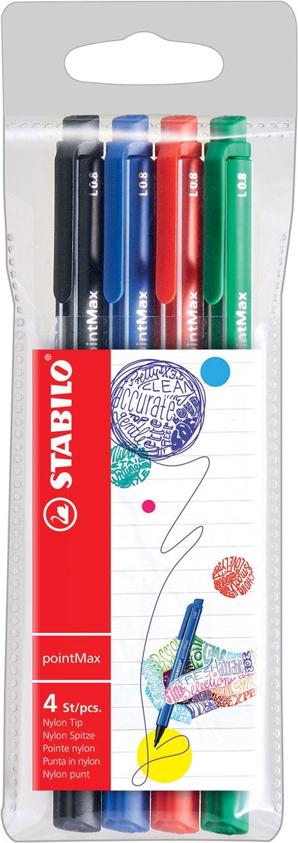 STABILO STIFT POINT MAX 4X