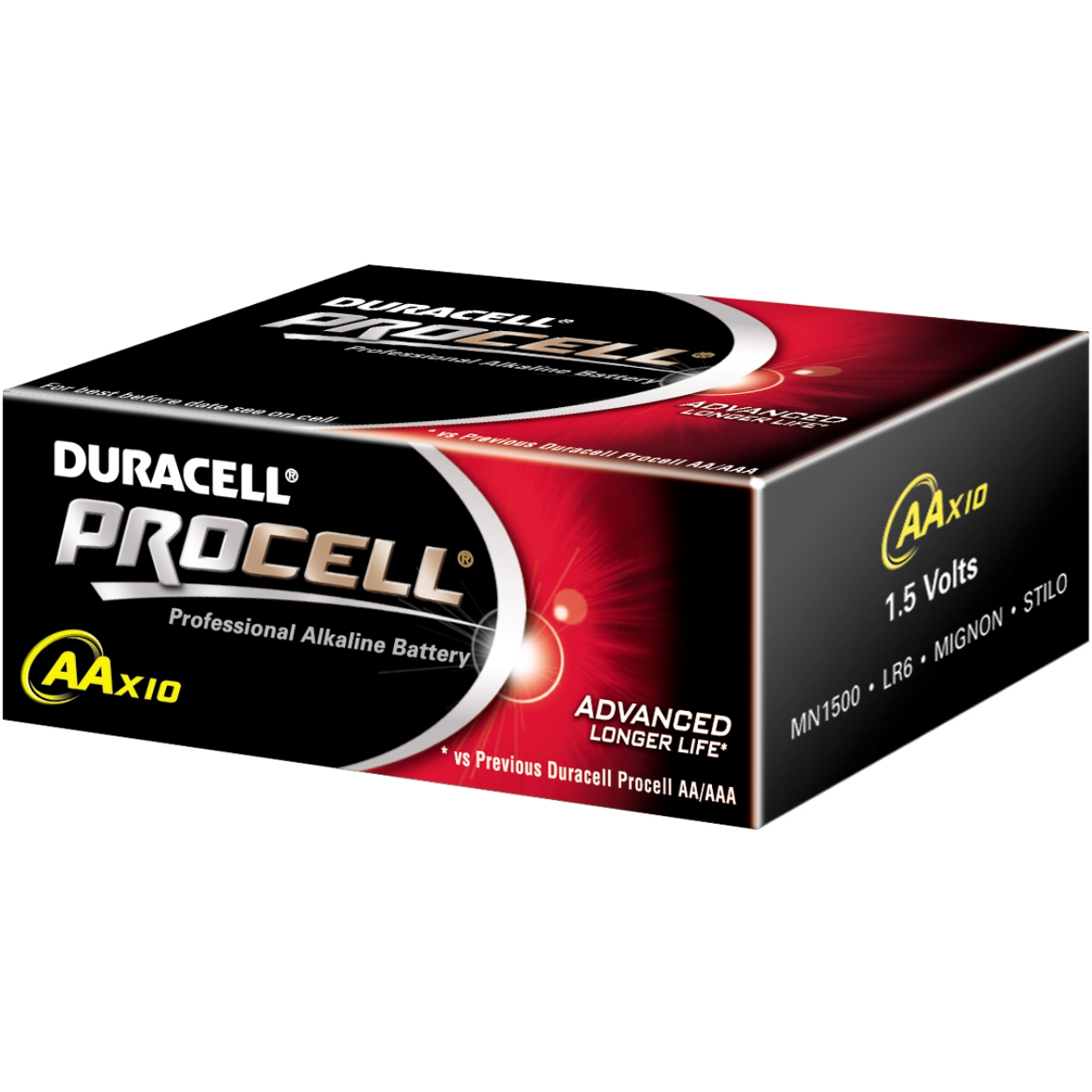 DURACELL procell INDUSTRIAL batterij AA LR06 10ST