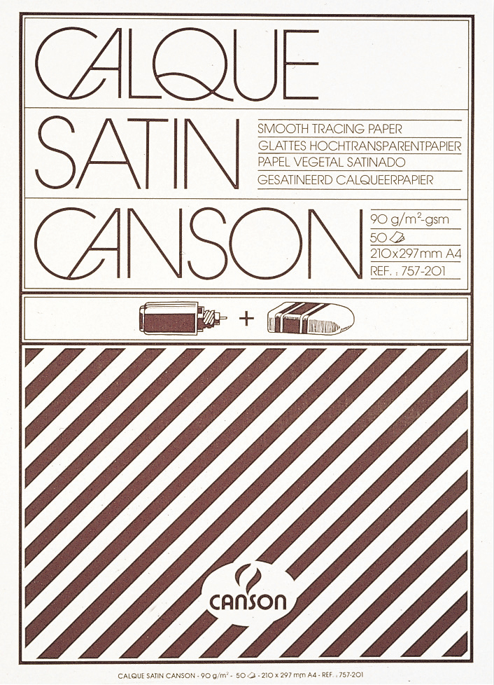 CANSON BLOK KALKPAPIER/A4/90GR/50V