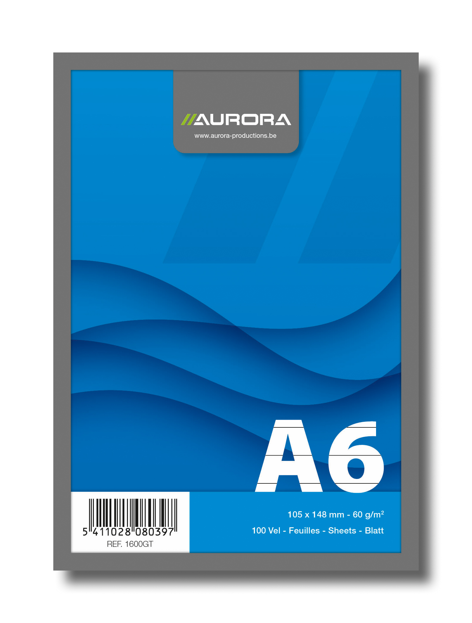 SCHRIJFBLOK A6 148X105 GELIJND