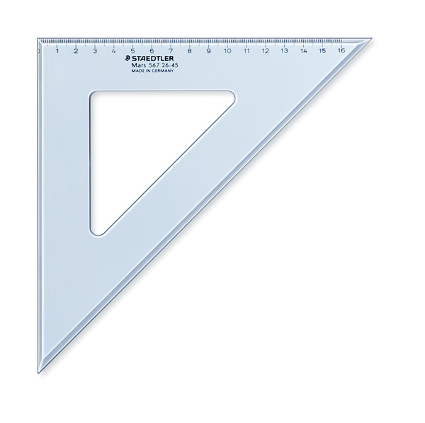 STAEDTLER DRIEHOEK 45°          BL