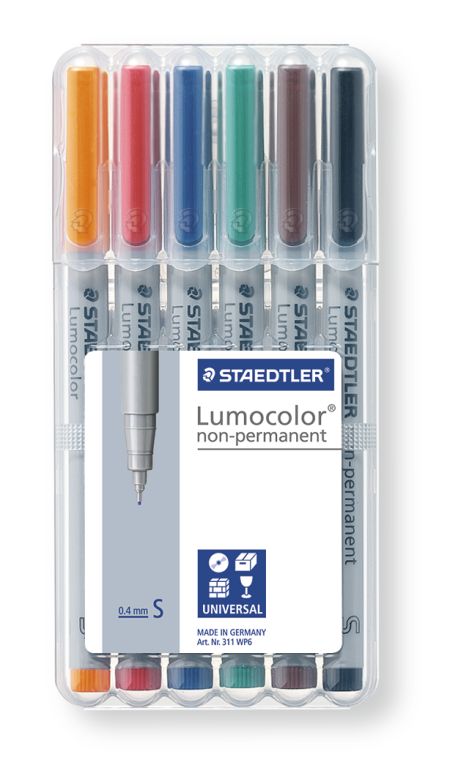 STAEDTLER LUMO PERM SUPF 6ST