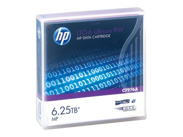HPE LTO Ultrium 6 data cartridge 6.25TB 1-pack