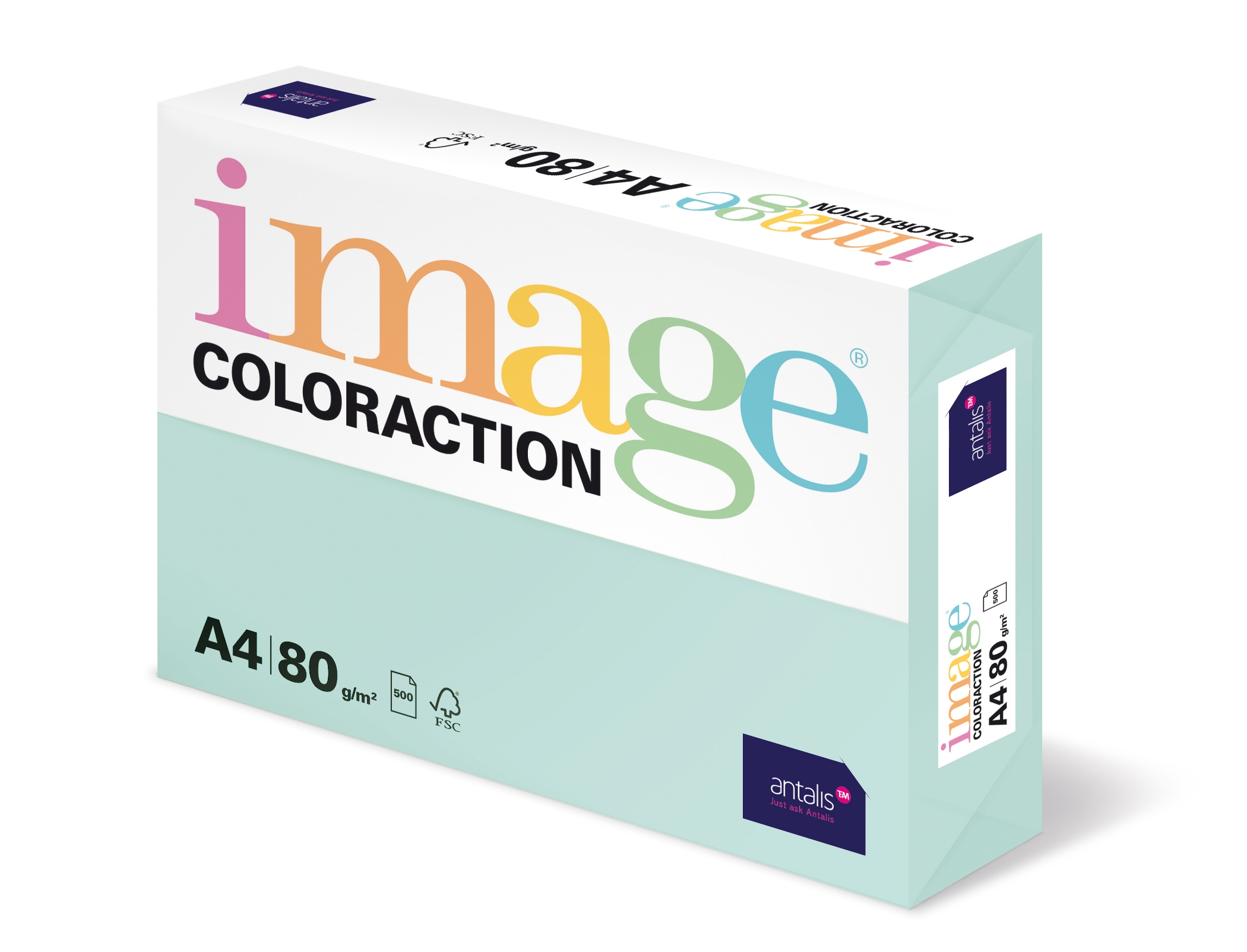 COLORACTION A4 80G LAGOON 500V