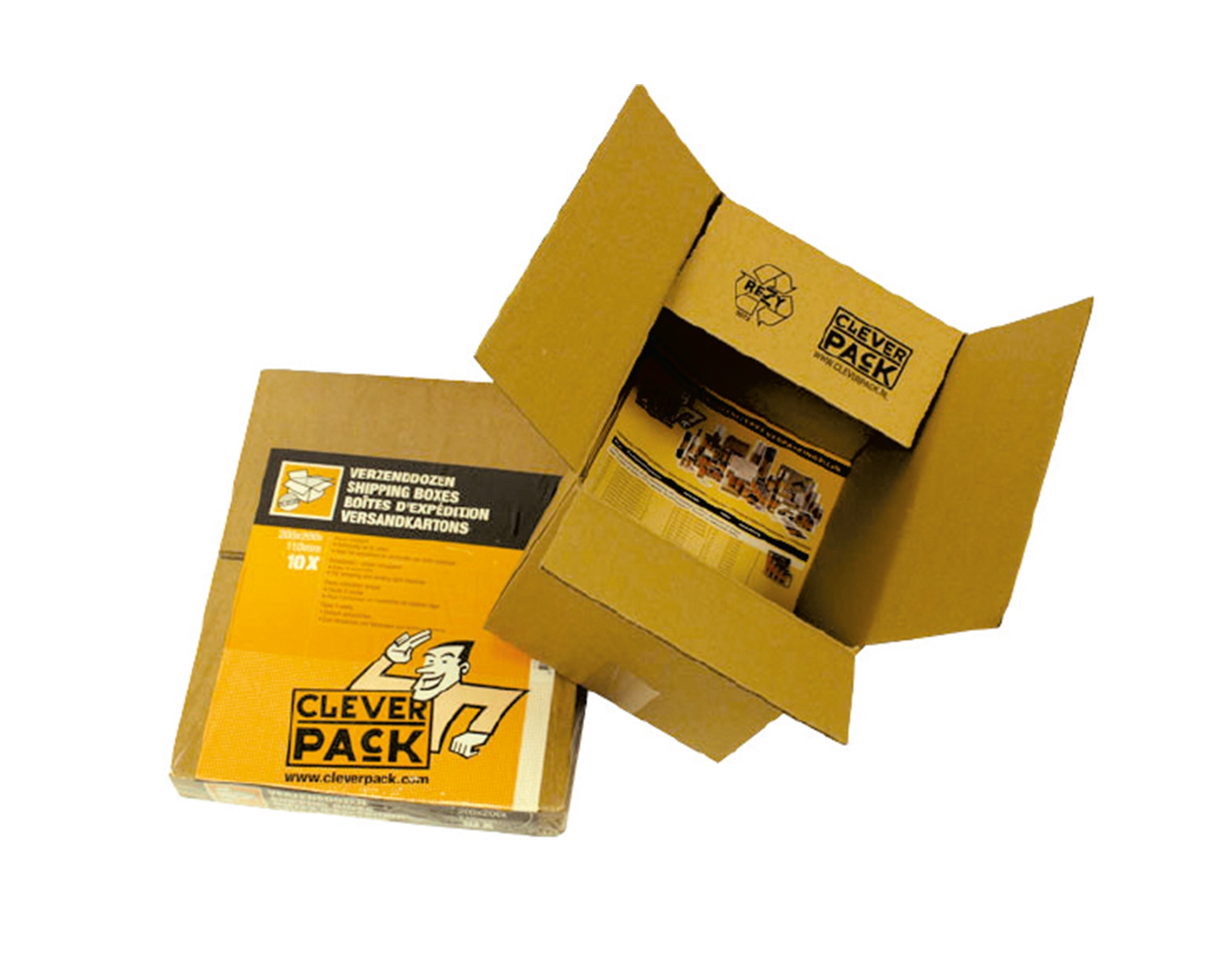 CLEVERPACK VOUWDOOS DUBBELE GOLF 60X40X40 5ST