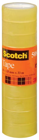 SCOTCH TAPE 508 15MMX33M 10X