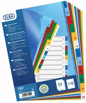 TABBL 1-12 PP A4 MAXI KLEUR 11