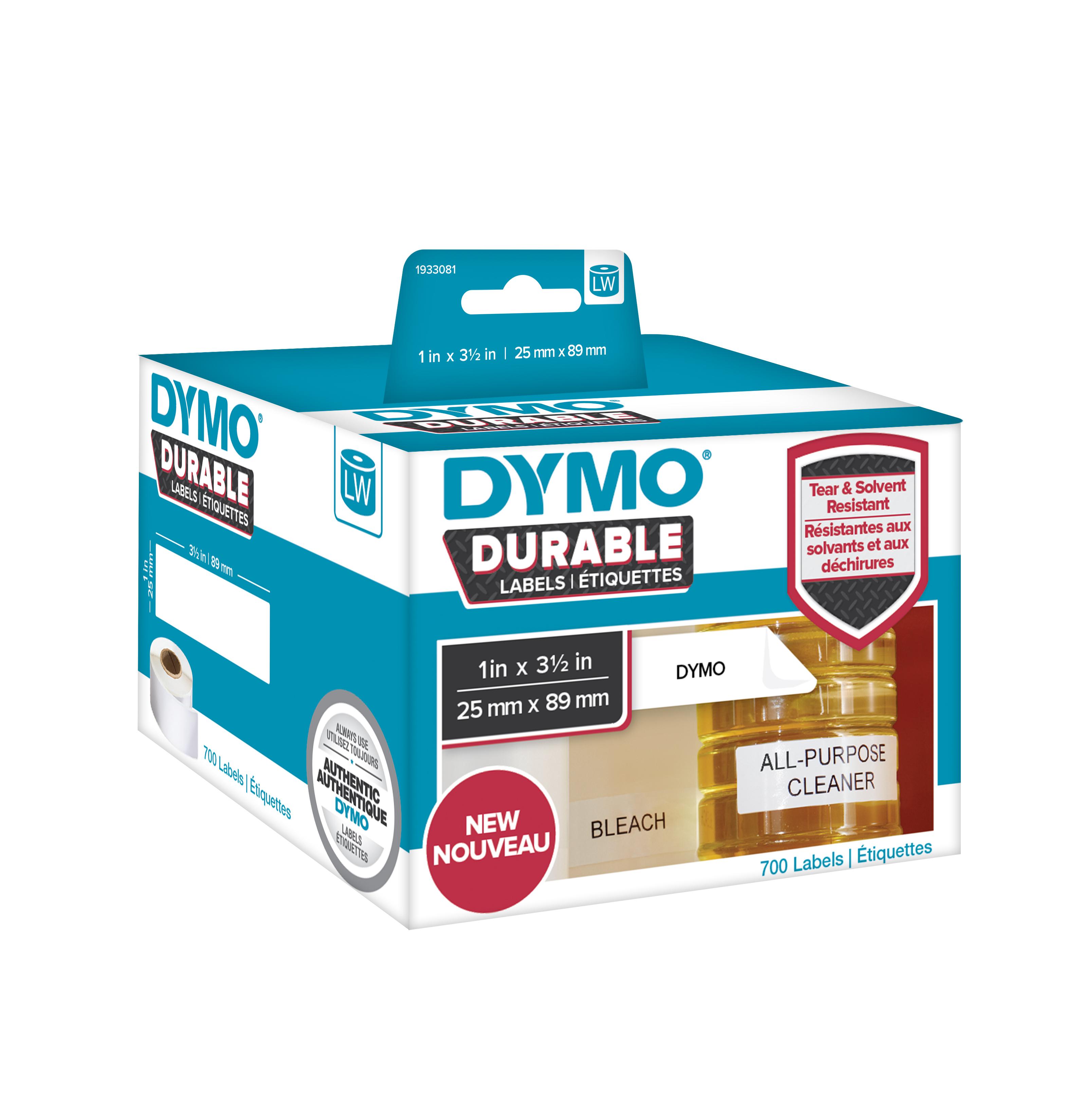 DYMO DURABLE LW ETIKET 25X89MM 700X