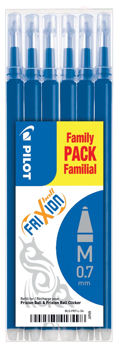 PILOT FRIXIONSET 6X VULLING 07 BLAUW