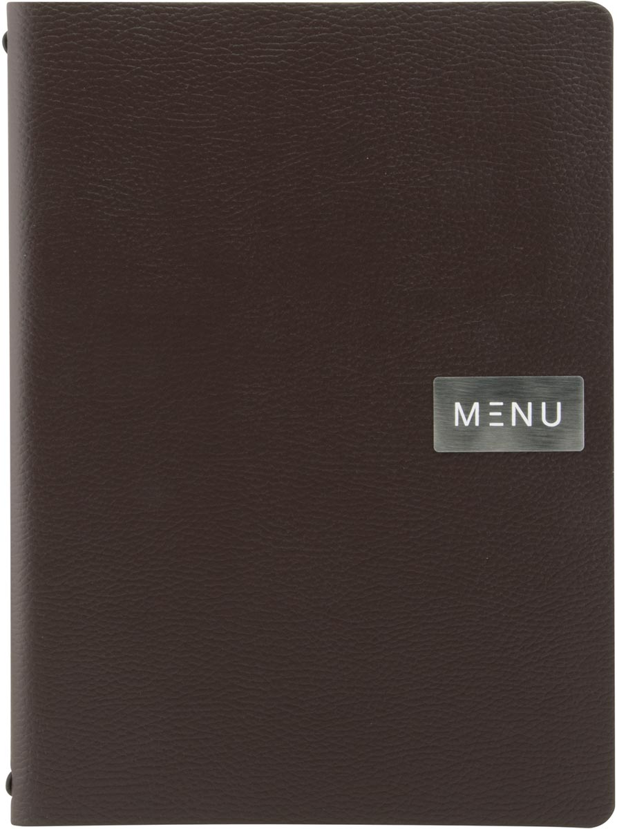 SECURIT MENU LEATHER RAW A4 BR