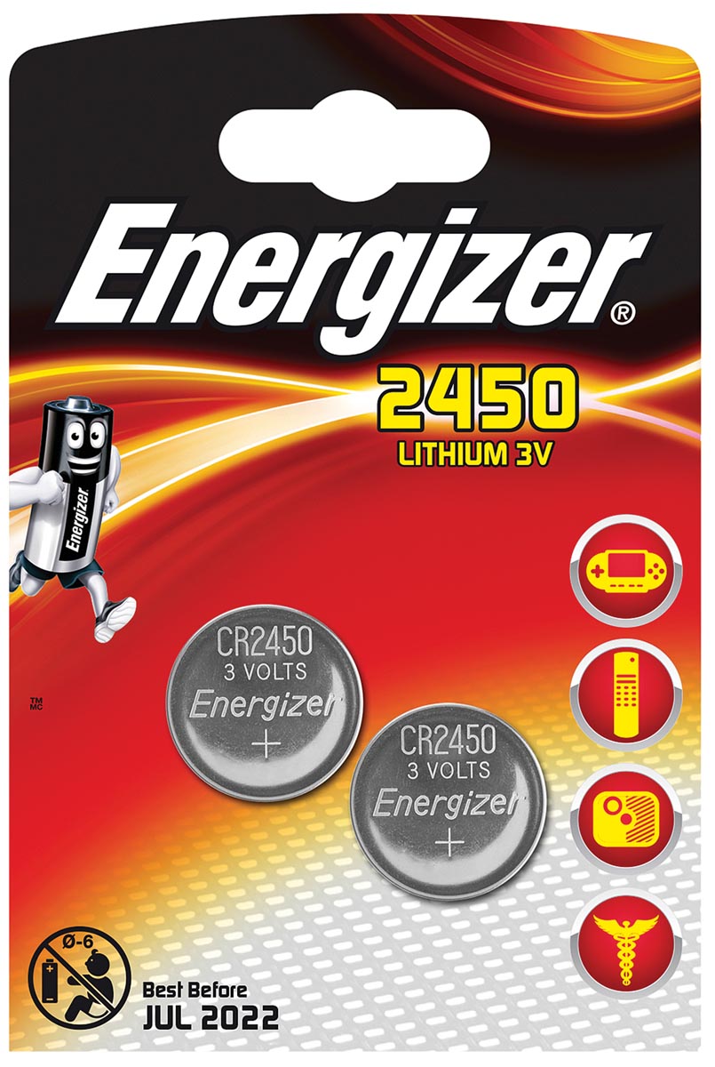ENERGIZER KNOOPCEL CR2450 BLS2