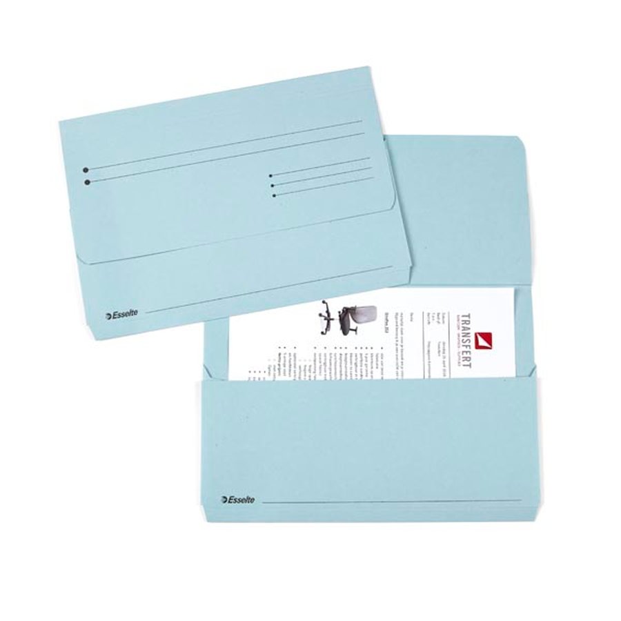 ESSELTE POCKET FILE FOLIO BLAUW