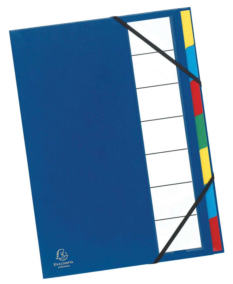VOORORDNER 7 TABS BLAUW