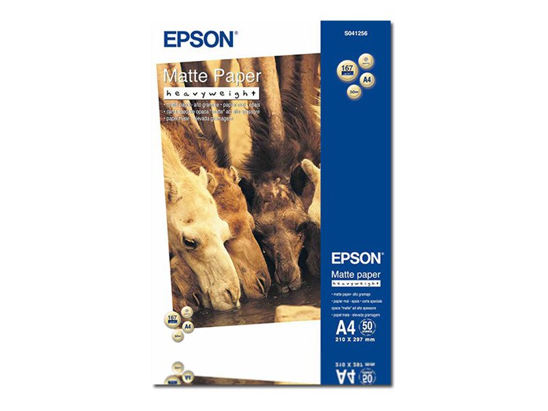 EPSON S041256 Matte heavyweight paper inktjet 167g/m2 A4 50