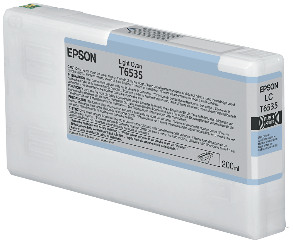 EPSON T6535 inktcartridge licht cyaan standard capacity 200m