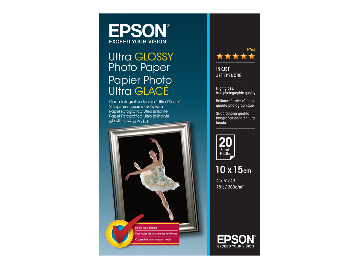 EPSON Ultra glossy photo paper inktjet 300g/m2 100x150mm 20