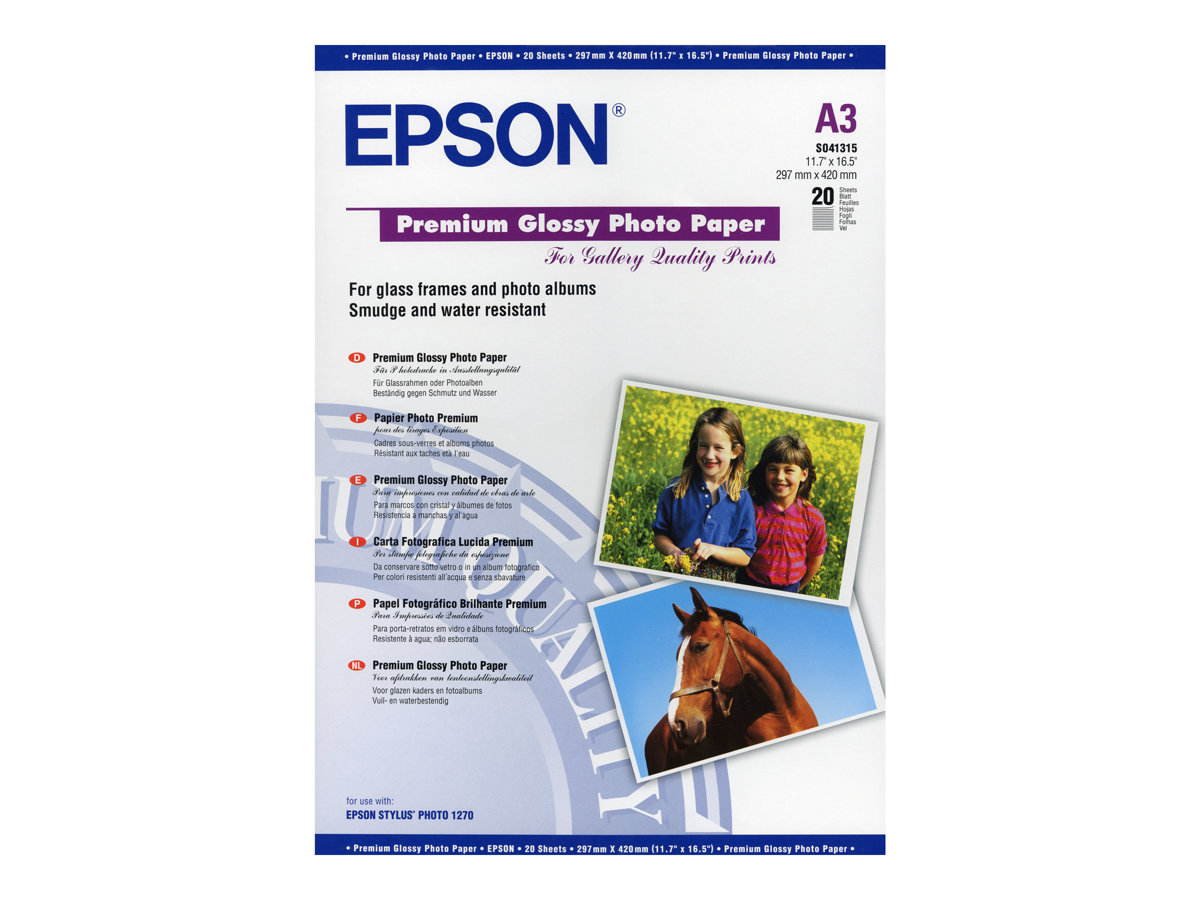 EPSON S041315 Glossy photo papier inktjet 255g/m2 A3 20 shee
