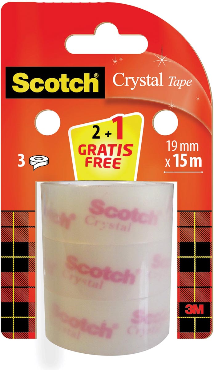SCOTCH CRYSTAL TAPE BLS 2+1