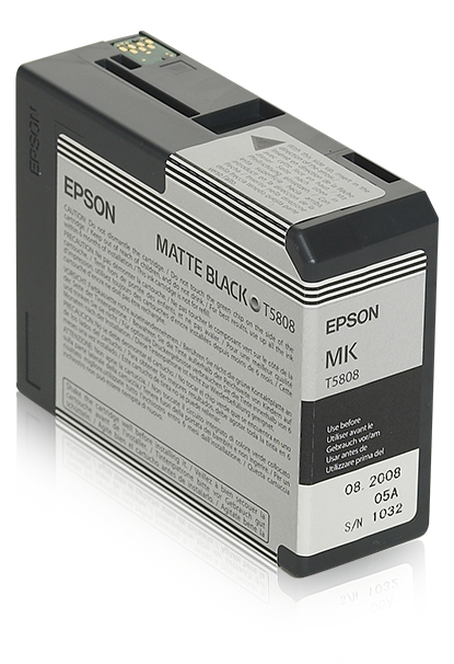 EPSON T5808 inktcartridge matzwart standard capacity 80ml 1-