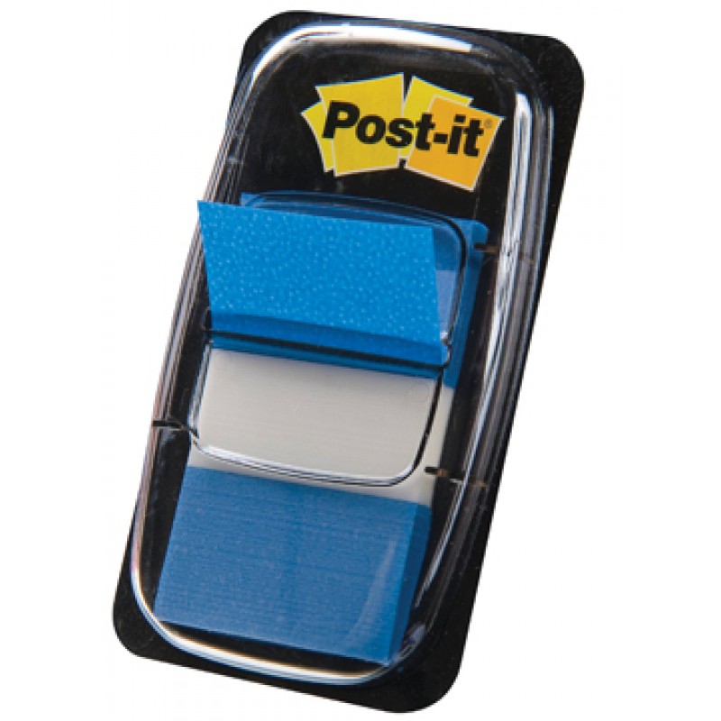 POST-IT INDEX FLAG BREED  BLAUW