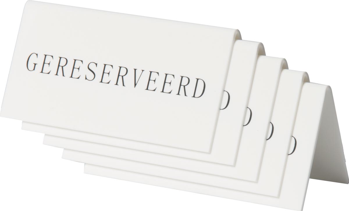 SECURIT BORDJE GERESERVEERD 5X