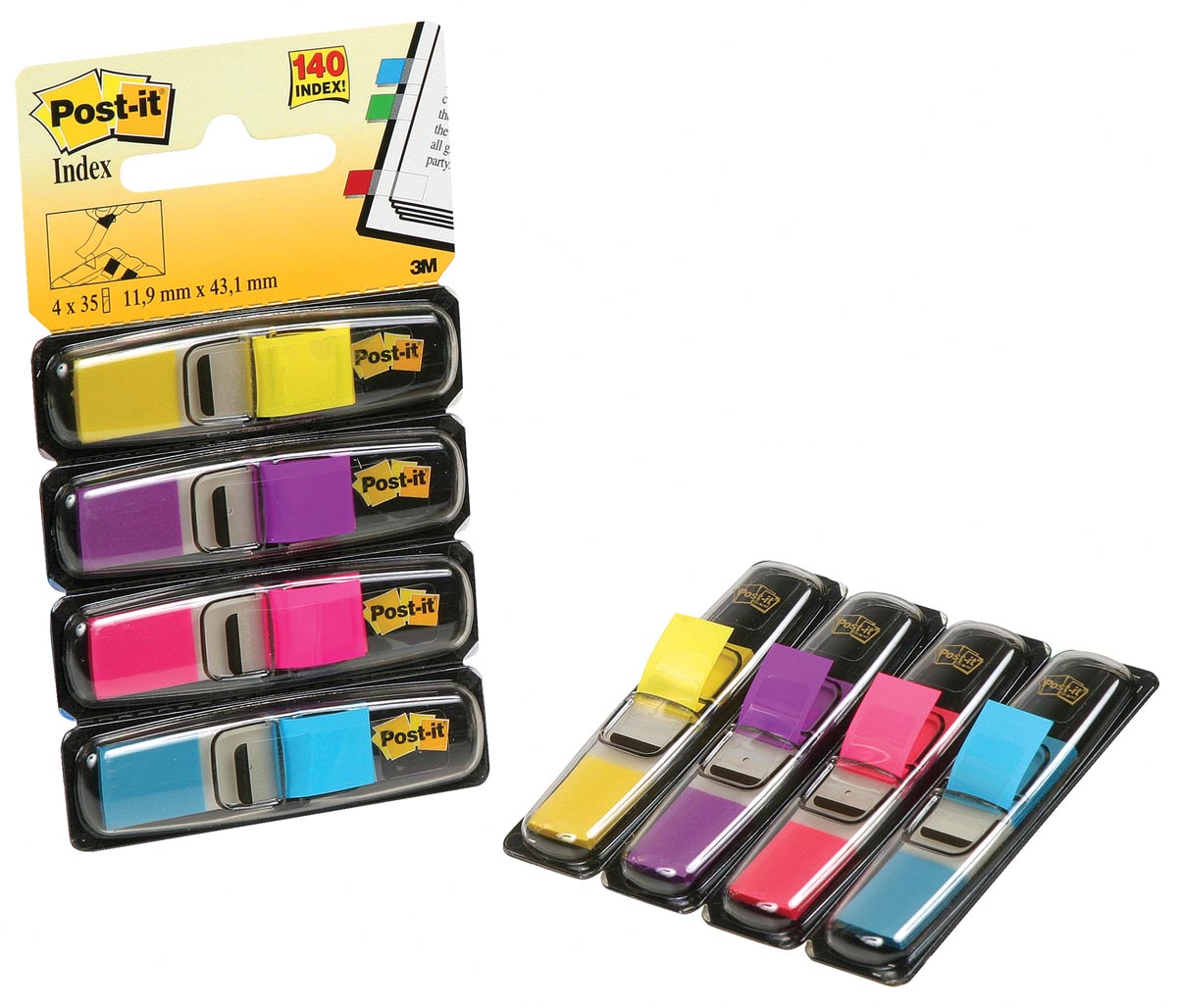 POST-IT INDEX SMALL 4KL + DISP