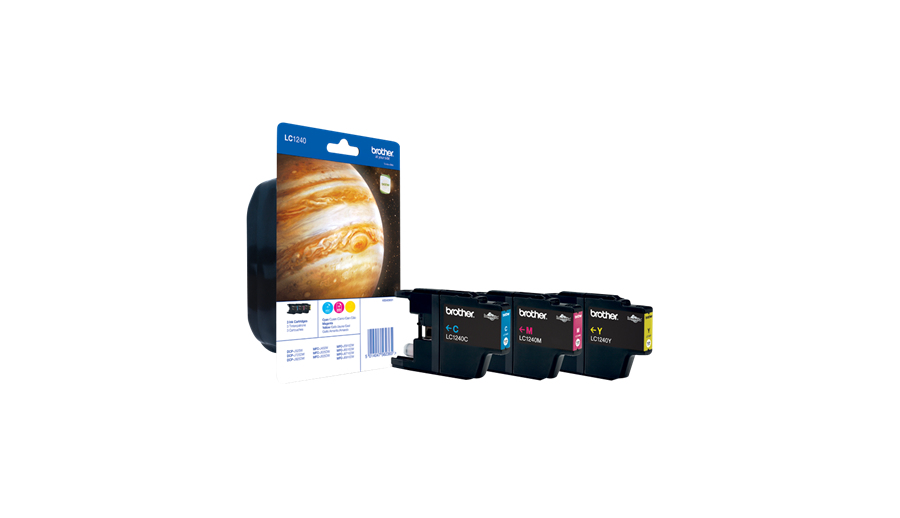 BROTHER LC-1240 inktcartridge cyaan, magenta en geel high ca
