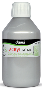 ACRYL METAL 250ML ZILVER