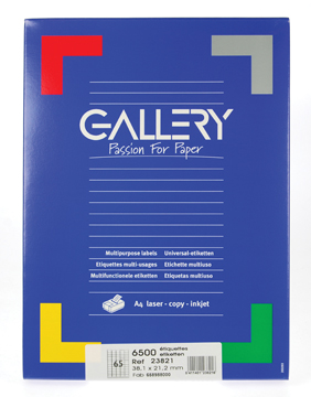 ETIKET WIT 38,1X21,2 100V ROND