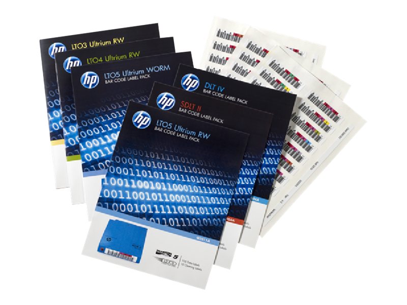 HPE LTO Ultrium 6 RW Bar Code Label Pack