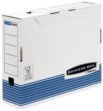 BANKERS BOX ARCHIEFDOOS A4 BLAUW 31.5 x26 x RUG 8cm