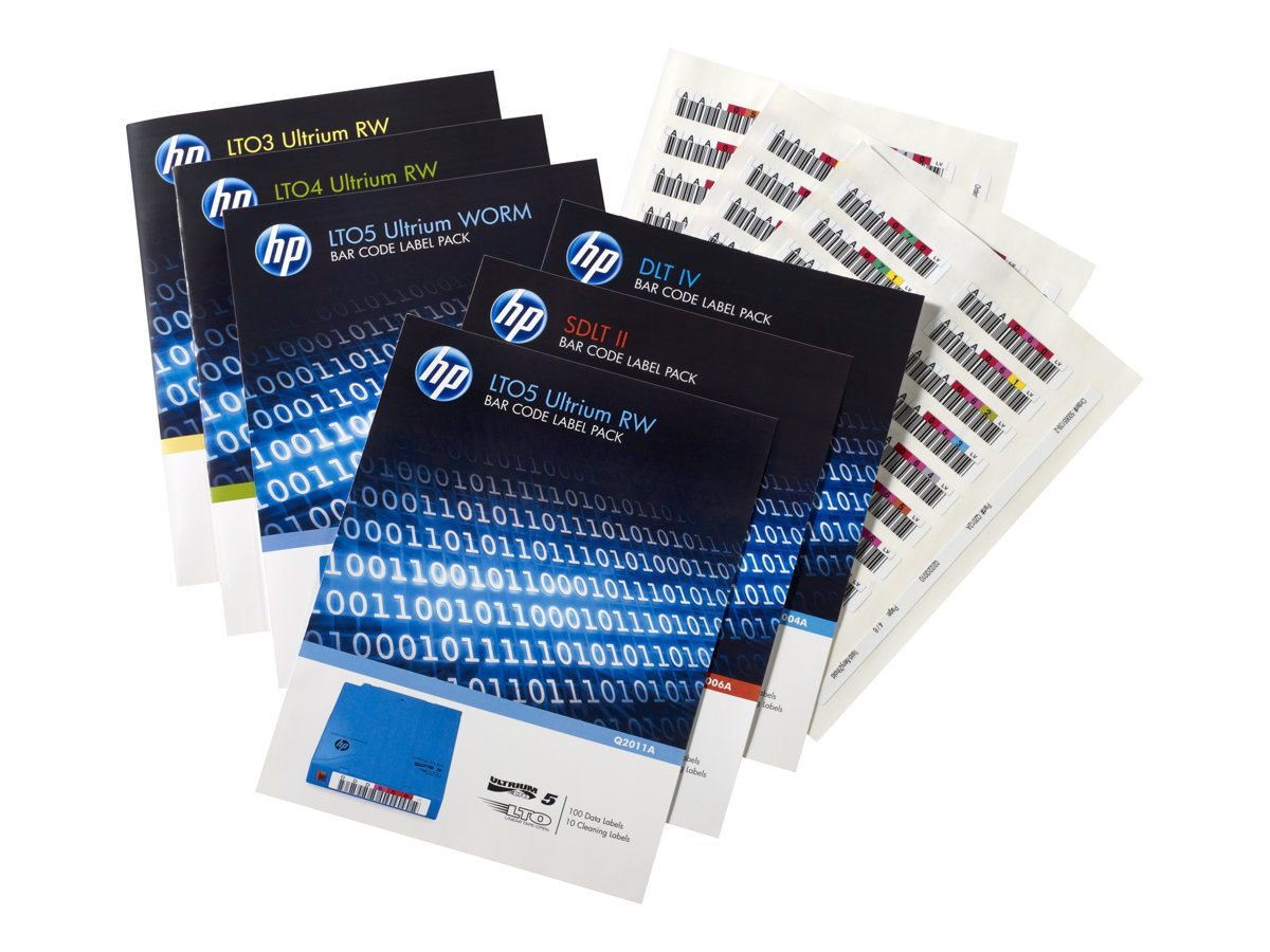 HPE LTO Ultrium barcode labels 100-pack R W