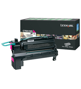 LEXMARK C792, X792 toner magenta standard capacity 6.000 pag