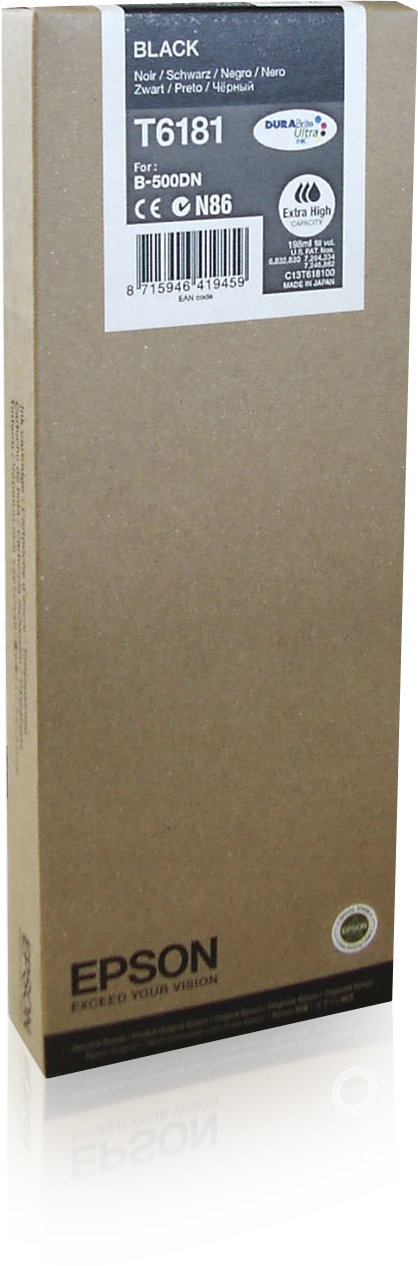 EPSON T6181 inktcartridge zwart extra high capacity 198ml 1-