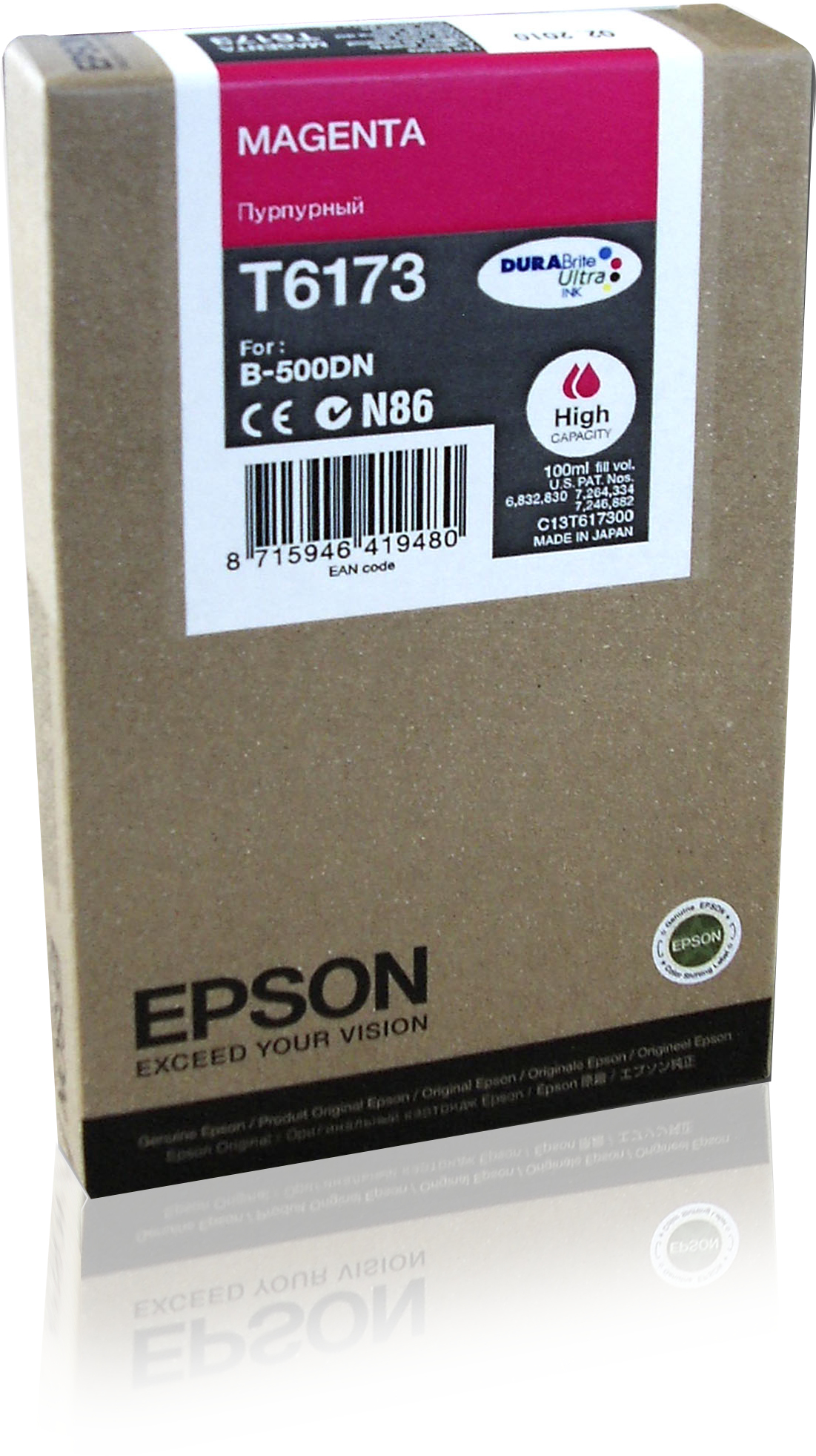 EPSON T6173 inktcartridge magenta high capacity 100ml 1-pack