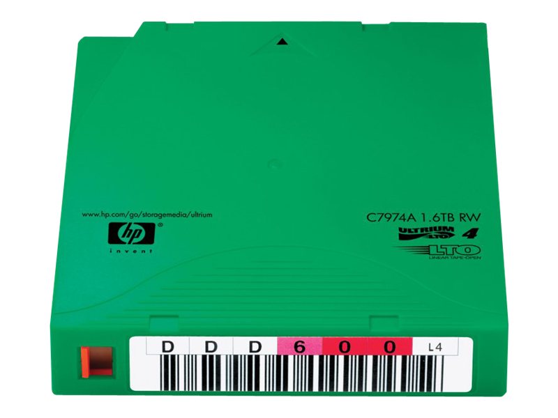 HPE LTO Ultrium 4 non-custom labelled data cartridge 800 / 1