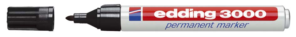 MARKER EDDING 3000 ZWART ROND