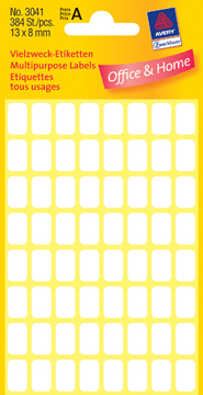 ETIK ILC 13X8MM 384ST WIT