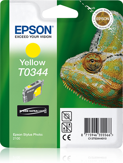 EPSON T0344 inktcartridge geel standard capacity 17ml 440 pa
